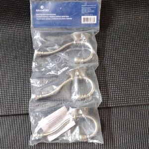 (3) Brainerd Satin Nickel Coat and Hat Hooks
